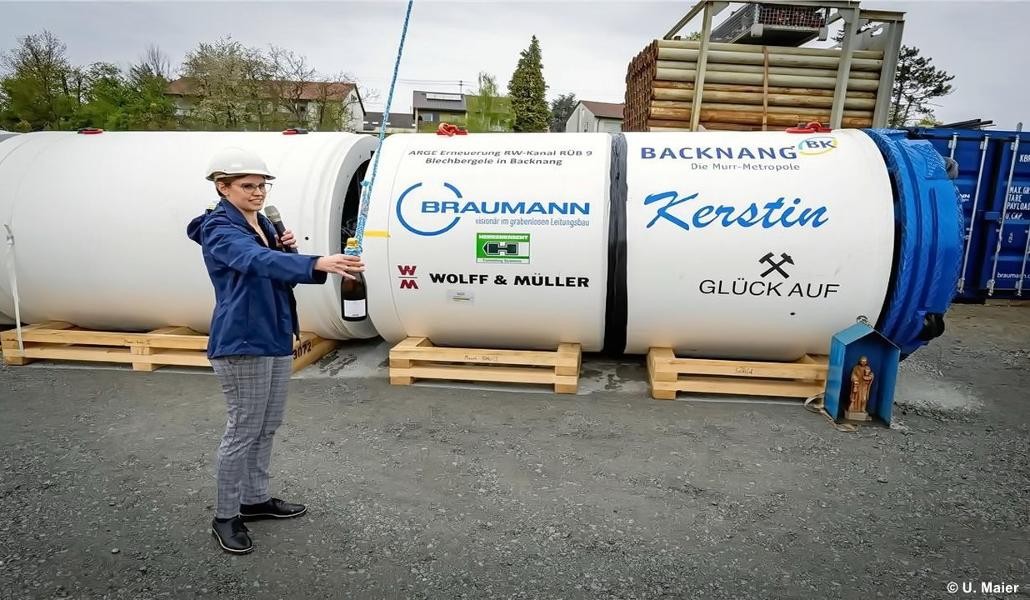 Bild 5: Taufe Vortriebsmaschine