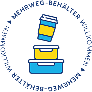 Logo der Aktion Mehrweg-Behälter Willkommen